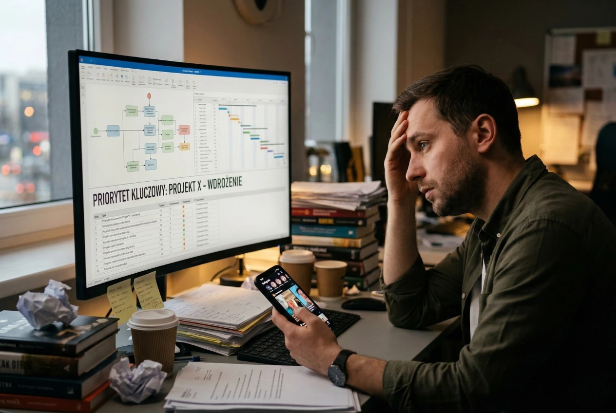 Biochemia skupienia dopamina kortyzol produktywność